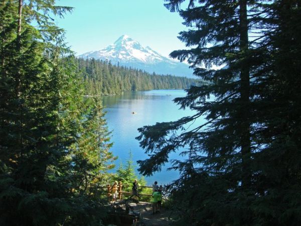 View from the trail at Lost Lake in Mt Hood